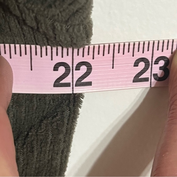 Aerie Green Ribbed Corduroy Zip Up Women's Cropped Jacket Size Medium - Picture 5 of 10